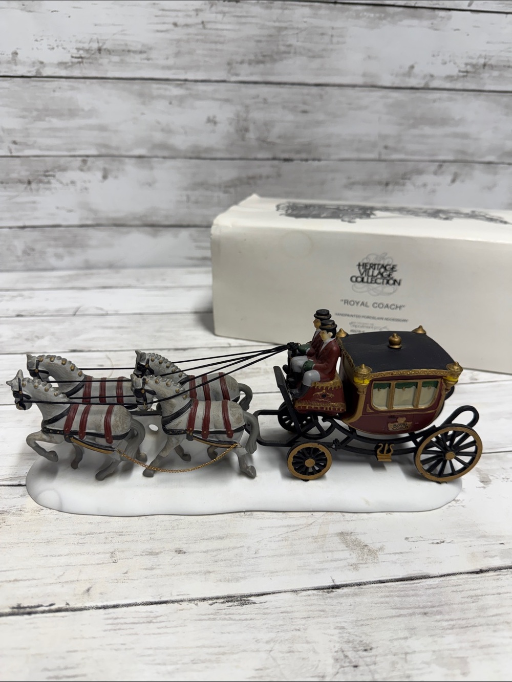 Dept 56 “Royal Coach” Christmas Village accessory